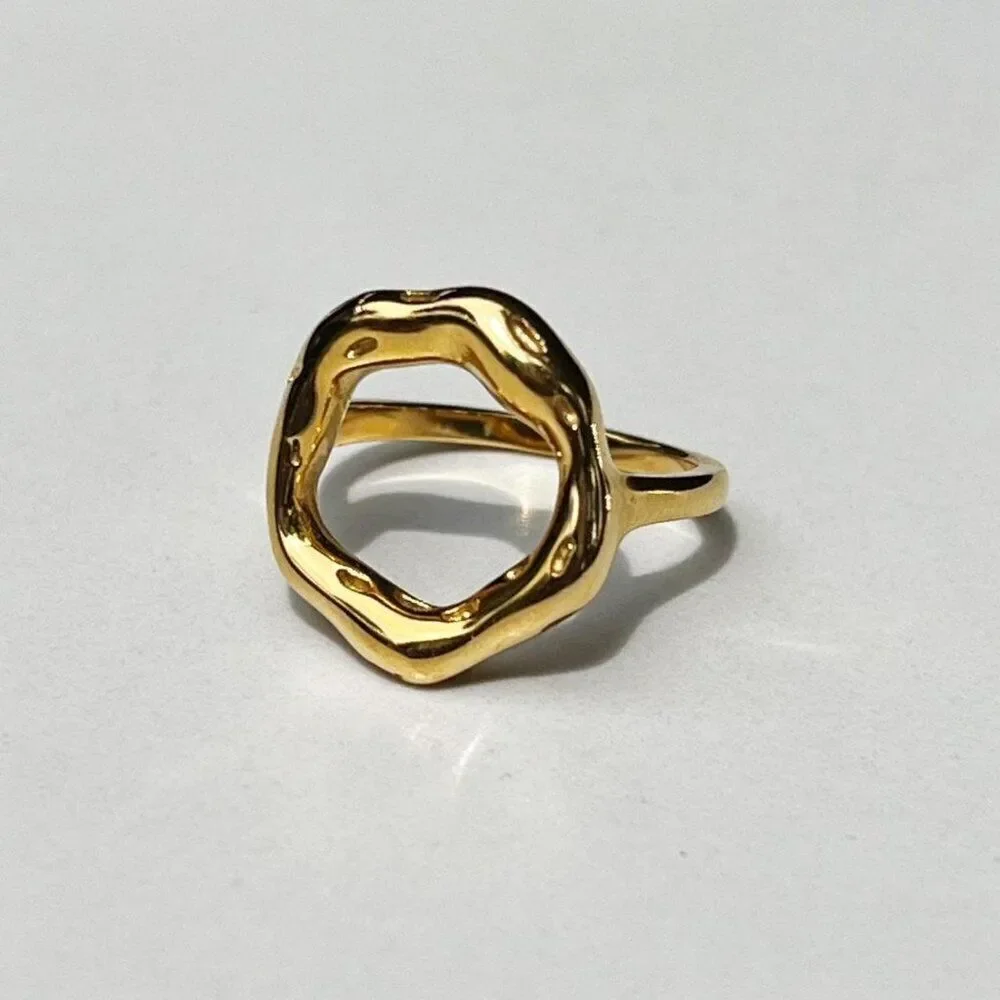 New! “Sophia” Gold Circle Ring